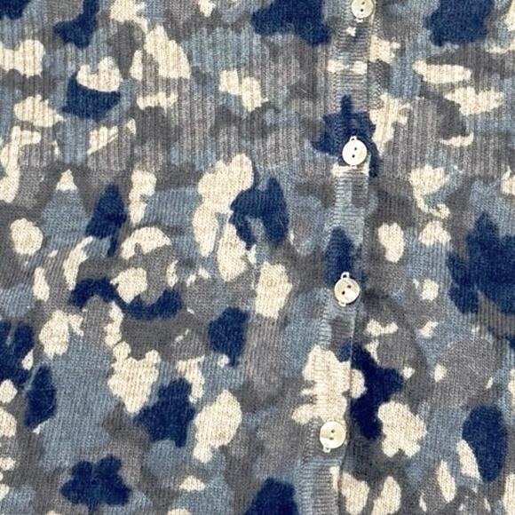 Vintage Carole Little Lambs Wool Cardigan Sweater Women's S Blue Gray Retro Y2K - Picture 3 of 11